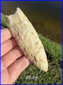 Rare Native American Burlington Missouri Fluted Clovis Point Arrowhead