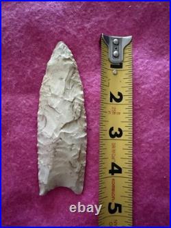 Rare Native American Burlington Missouri Fluted Clovis Point Arrowhead