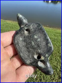 Rare Native American Carved Animal Effigy Birdstone Indiana