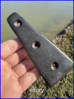 Rare Native American Carved Drilled Slate Pendant With petroglyph