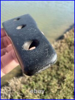 Rare Native American Carved Drilled Slate Pendant With petroglyph