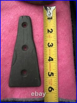 Rare Native American Carved Drilled Slate Pendant With petroglyph