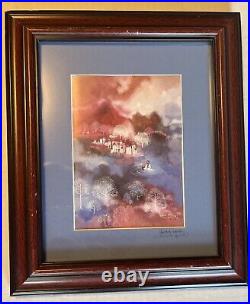 Rare Native American Cherokee Artist Joan Hill Art Print Baptism In The Trail