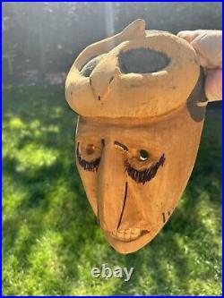 Rare Native American Cherokee Booger Mask Snake