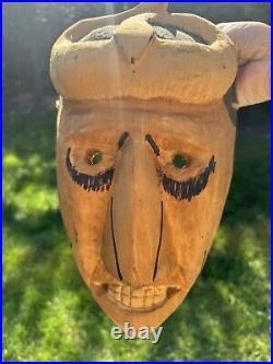 Rare Native American Cherokee Booger Mask Snake