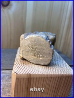 Rare-Native American Chief And Bear As One-Carving Sunny Skye Signed Sculpture