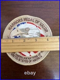 Rare Native American Code Talkers Warriors Valor Medal Neck Award & Patch Lot