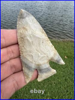 Rare Native American Corner Notch Arrowhead Point