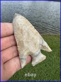 Rare Native American Corner Notch Arrowhead Point