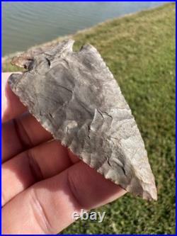 Rare Native American Corner Notch Arrowhead Point