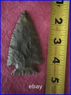 Rare Native American Corner Notch Arrowhead Point