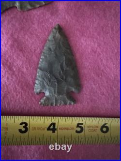 Rare Native American Corner Notch Arrowhead Point