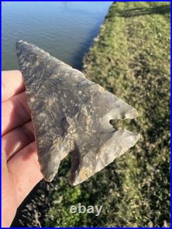 Rare Native American Corner Notch Arrowhead Spear Head Point