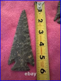 Rare Native American Corner Notch Arrowhead Spear Head Point