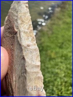 Rare Native American Corner Tang Arrowhead Point