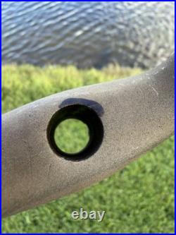 Rare Native American Crescent Drilled Knobbed Bannerstone