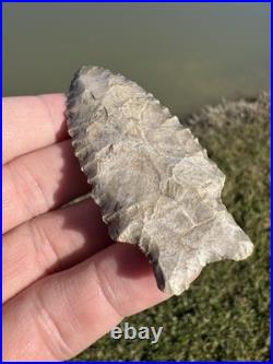 Rare Native American Dalton Hemphill Arrowhead Point