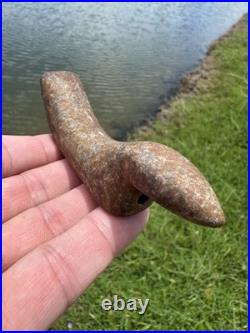 Rare Native American Drilled Birdstone Effigy Arrowhead Indiana