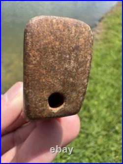 Rare Native American Drilled Birdstone Effigy Arrowhead Indiana