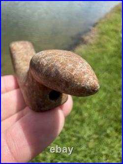 Rare Native American Drilled Birdstone Effigy Arrowhead Indiana