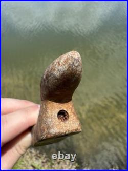 Rare Native American Drilled Birdstone Effigy Arrowhead Indiana