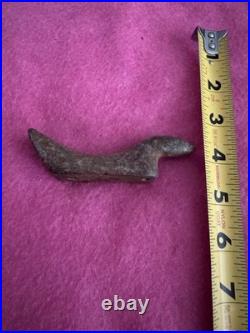 Rare Native American Drilled Birdstone Effigy Arrowhead Indiana