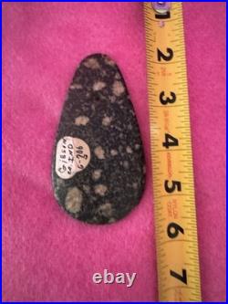 Rare Native American Drilled Porphyry Pendant Gorget