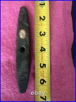 Rare Native American Drilled Slate Ohio Pendant Gorget