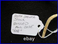 Rare! Native American Fully Quilled & Beaded Awl Case, The Best, Sd-102106004