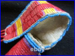 Rare! Native American Fully Quilled & Beaded Awl Case, The Best, Sd-102106004