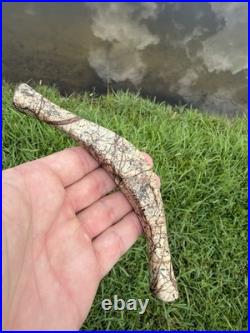 Rare Native American High Quality Crescent Drilled Bannerstone