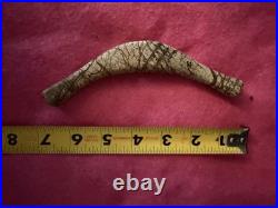 Rare Native American High Quality Crescent Drilled Bannerstone