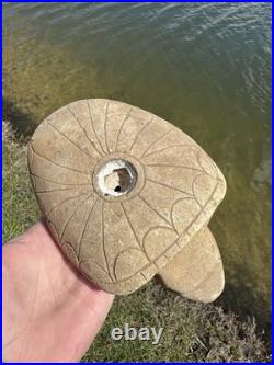 Rare Native American Hopewell Turtle Effigy Smoking Great Pipe