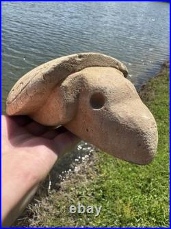 Rare Native American Hopewell Turtle Effigy Smoking Great Pipe