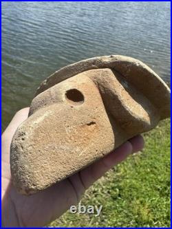Rare Native American Hopewell Turtle Effigy Smoking Great Pipe