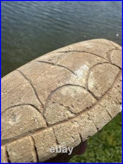 Rare Native American Hopewell Turtle Effigy Smoking Great Pipe