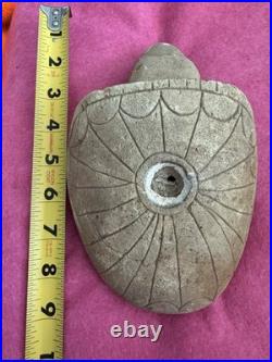 Rare Native American Hopewell Turtle Effigy Smoking Great Pipe
