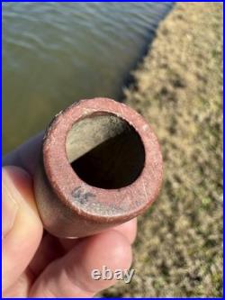 Rare Native American Human Face Effigy Stone Smoking Pipe Artifact
