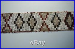 Rare Native American Indian Blackfoot beaded belt