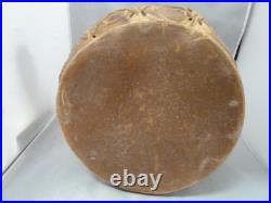 Rare Native American Indian Drum Painted Hide Tops & Sides -great