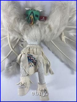 Rare Native American Indian Eagle Kachina Doll Handmade Hand Painted Home Decor