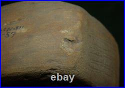 Rare Native American Indian Mississipian or Woodland Period Stone Incised Pipe