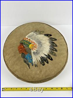 Rare Native American Indian Pillow. Hide Top Bottom & Sides! With Story