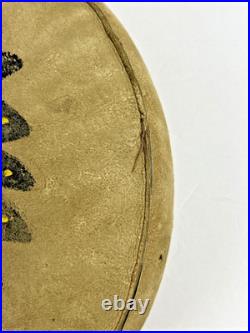 Rare Native American Indian Pillow. Hide Top Bottom & Sides! With Story