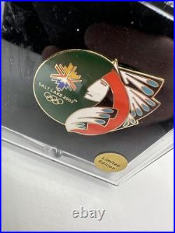 Rare Native American Indian Salt Lake City Olympics 2002 Pin