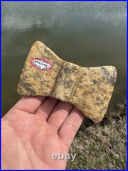 Rare Native American Indiana Bowtie Bannerstone Artifact Arrowhead