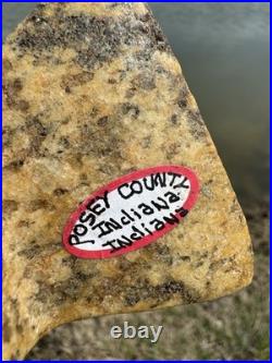 Rare Native American Indiana Bowtie Bannerstone Artifact Arrowhead