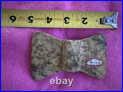 Rare Native American Indiana Bowtie Bannerstone Artifact Arrowhead
