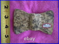 Rare Native American Indiana Bowtie Bannerstone Artifact Arrowhead