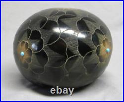 Rare Native American Julie Gutierrez Santa Clara Pottery Bud Vase/Incense Holder